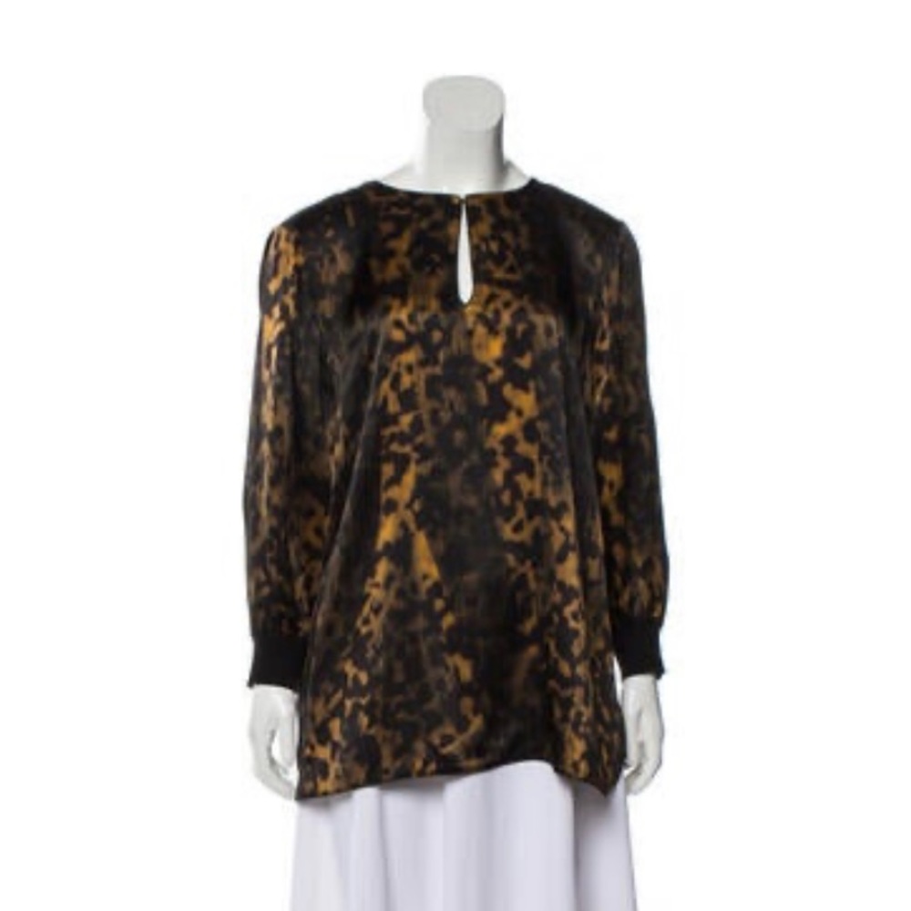 Lafayette 148 Silk animal print top. Price firm.
